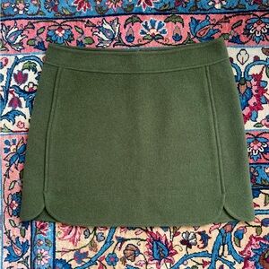 Sezane Olive Mini Skirt